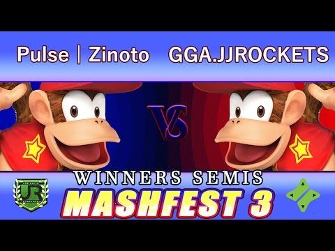 Mashfest 3  WINNERS SEMIS - Pulse | Zinoto (Diddy Kong) vs GGA.JJROCKETS (Diddy Kong)