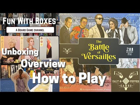 The Battle of Versailles 2 Player Board Game | Salt and Pepper Games | Overview & How to Play