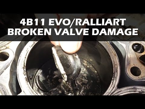 4B11 Mitsubishi Evo/Ralliart Engine Rebuild - Broken Valve