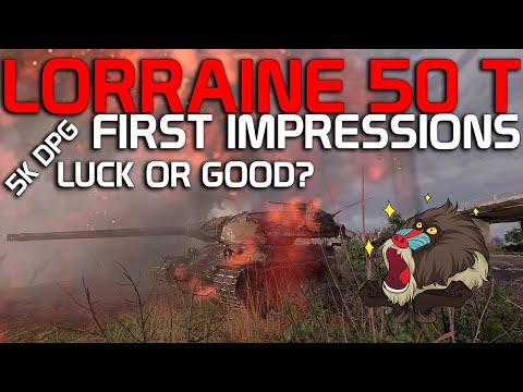 First Impressions: 5K DPG luck or good? New BP reward tank! - Lorraine 50t | World of Tanks