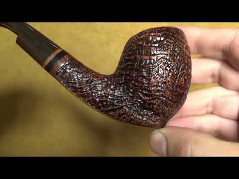 Pipa Viprati sabbiata - Fancy Bent Billiard - VI256