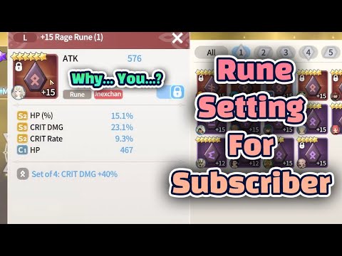Rune Setting for Subscriber - US EAST  [Summoners War Chronicles RTA]