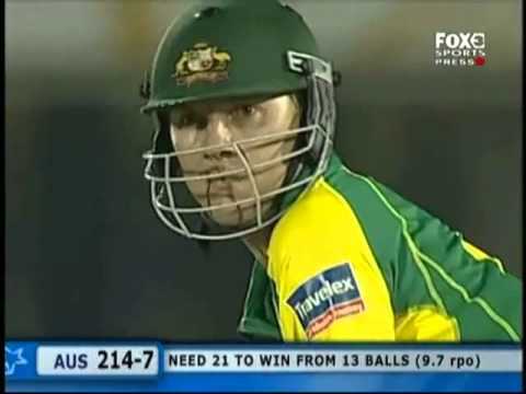 Jerome Taylor Hat Trick vs Australia 2006 Champions Trophy