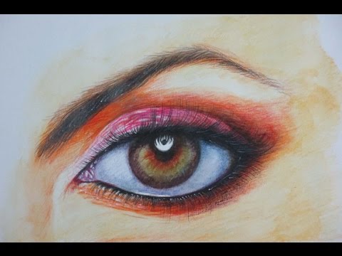 Mountains and Pine Tress Watercolor Pencil Landscape Drawing | steps to follow