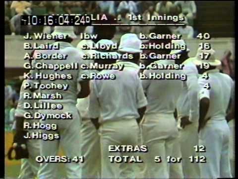 Classic fast bowling - Michael Holding at MCG 1979