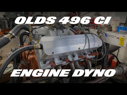 Olds 496 ci Stroker Engine Dyno