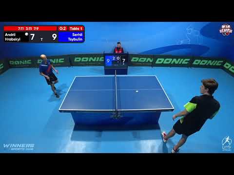 22:00 Andrii Hrabskyi 0 - 3 Serhii Tsybulin West 5 WIN CUP 15.10.2022 | TABLE TENNIS WINCUP