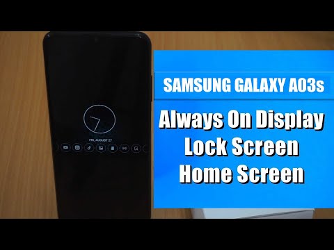 How To Enable Always On Display (AOD) in Samsung Galaxy A03s | Always On Display Samsung Android 10