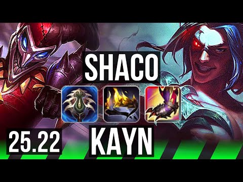 SHACO vs KAYN (JGL) | Legendary | NA Grandmaster | 25.22