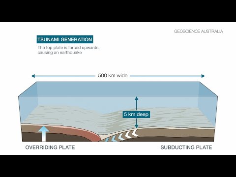 Tsunami caused by earthquakes
