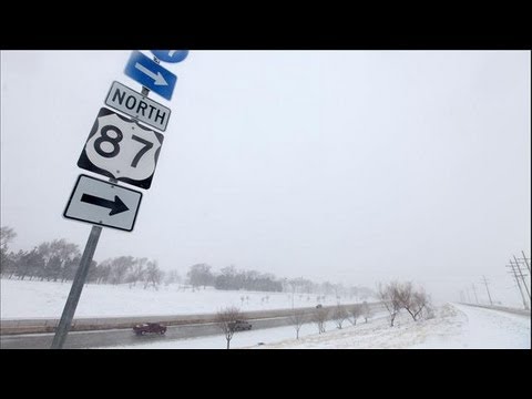 Blizzard Hits Oklahoma, Texas