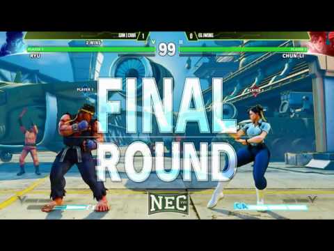 NEC 17  SF V  Top 8  GAM Caba vs EG Justin Wong