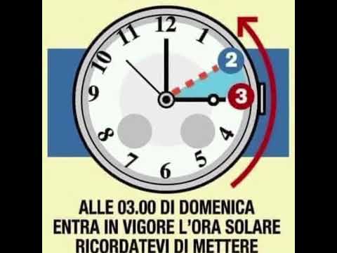 Stanotte  domenica 30 ottobre, torna l'ora solare