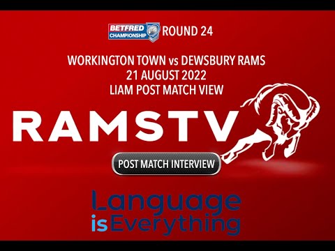 Liam's Post Match View Workington Town vs Dewsbury Rams & Dale Ferguson's return 21/08/22