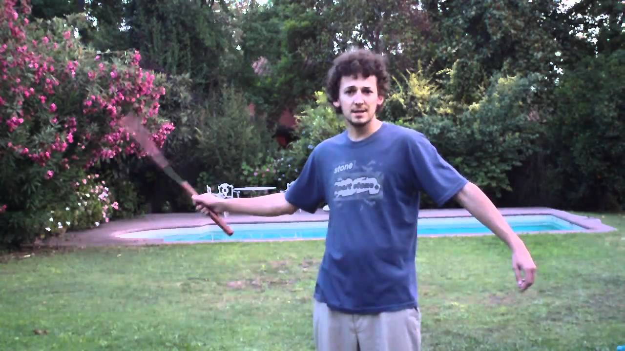 Behind the back under the arm aerial