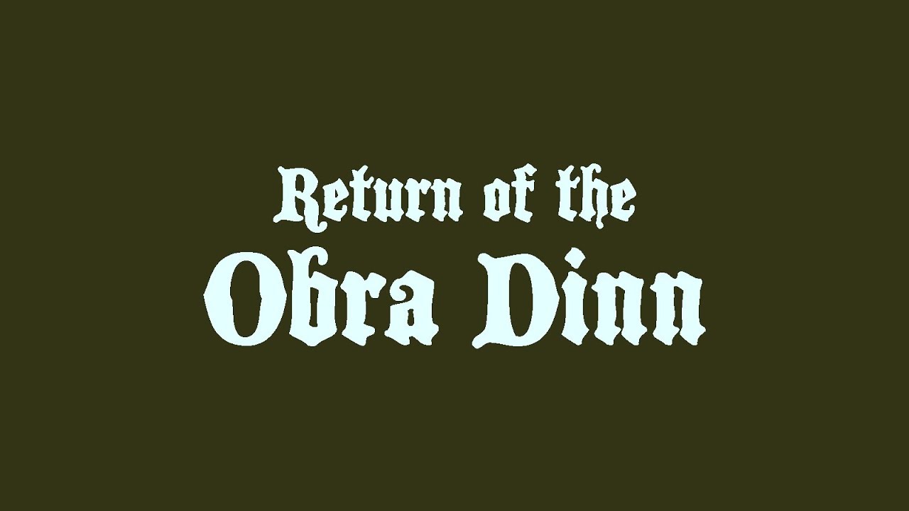 Return of the Obra Dinn - Available Now - YouTube