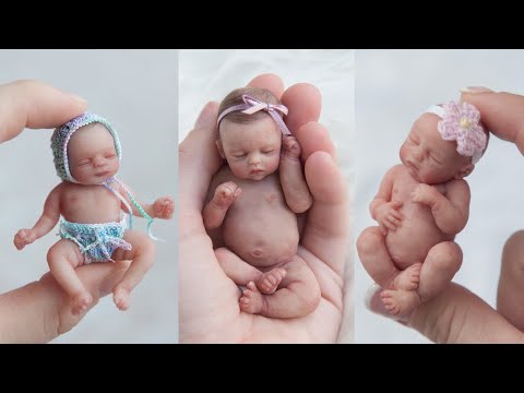 Beeindruckend! Die kleinsten Miniatur-Silikon-Reborn-Babypuppen der Welt