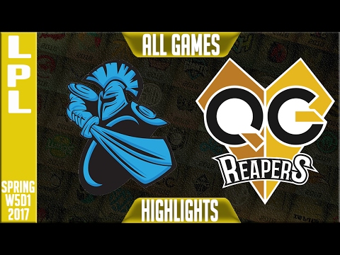 Newbee vs QG Reapers All Games - LPL Week 3 Day 1 Spring 2017 - NB vs QG All Games