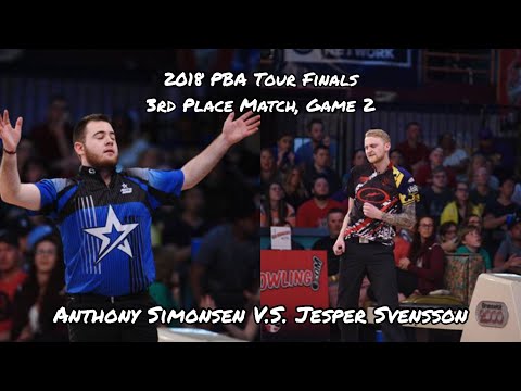 2018 PBA Tour Finals, 3rd Placed Match, Game #2 - Anthony Simonsen V.S. Jesper Svensson