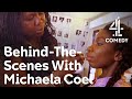 On Set With Michaela Coel Chewing Gum