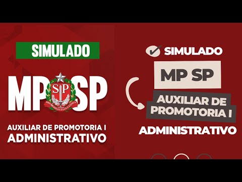 Simulado MP SP-Auxiliar de Promotoria I-Administrativo
