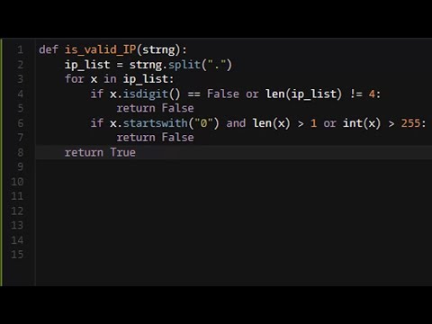 Python - IP Validation | Codewars 6KYU