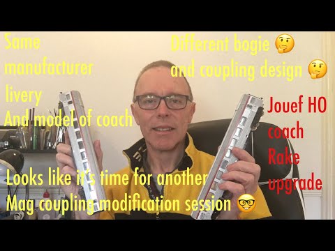 April 21 Workbench Session. Magnetic couplings for Jouef TEE’s. GLR Bespoke Services Mag couplings