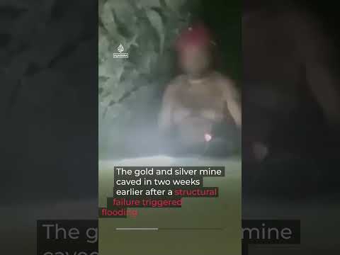 Man rescued after two weeks trapped in collapsed Mexico mine | AJ #shorts