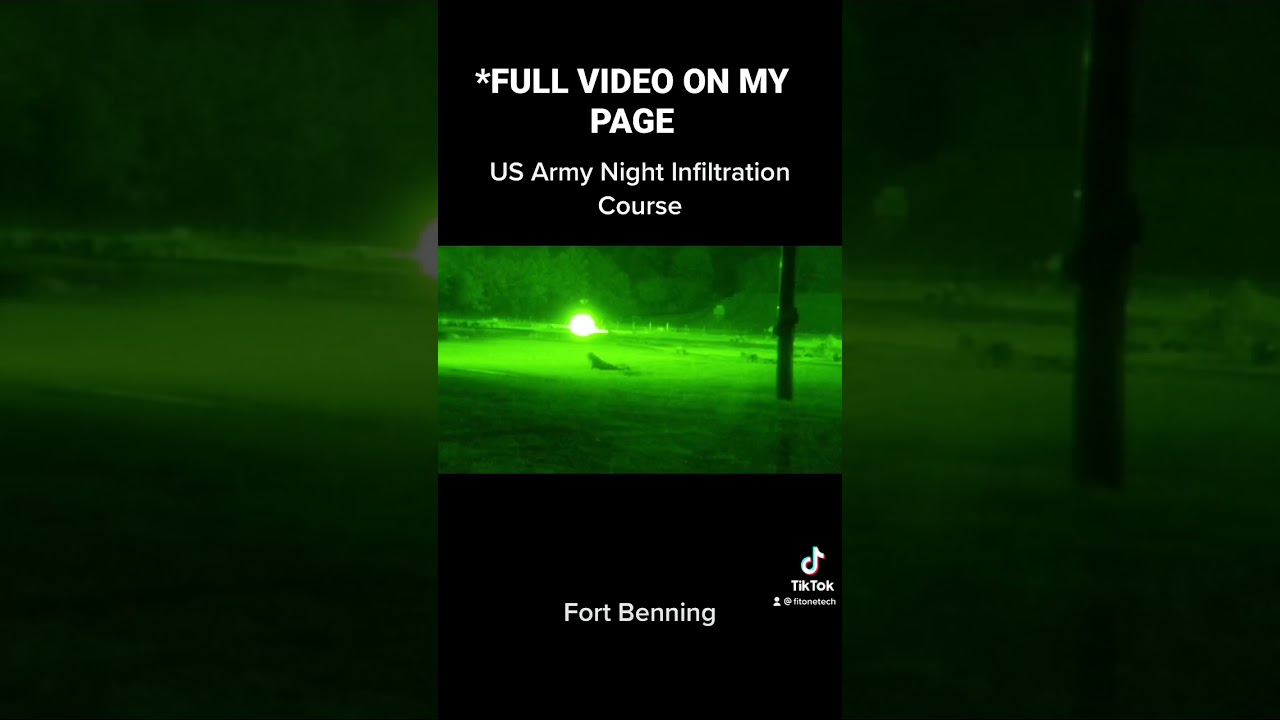 Infantry OSUT Basic Training NIC at Night Fort Benning 2021 US Army
