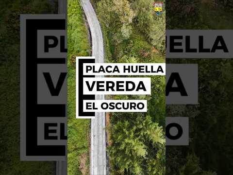 Se llevó a cabo la culminación del primer tramo de placa huella vereda El Oscuro