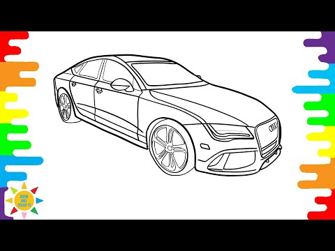 AUDI RS7 Coloring Pages | AUDI RS7 Sportback Coloring Pages | Facading - Tonight