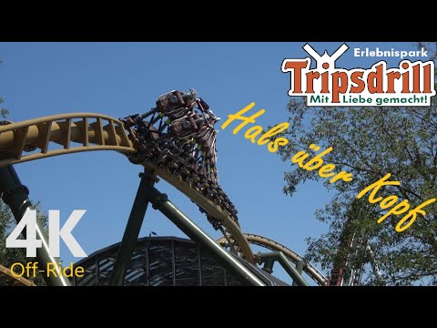 Hals über Kopf - 4K Off-Ride 2020 - Tripsdrill - Vekoma STC - Cinematic