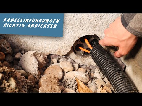 Erdkabel Abdichtung mit der Ringraumdichtung bei der Hauseinführung