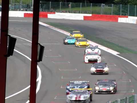 FIA GT1 SPA 2010 SUPER SOUND! End of Lap 1