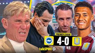 Simon Jordan EXAMINES Unai Emery's STRANGE RESPONSE on Ollie Watkins after 4-0 DRUBBING vs Brighton!