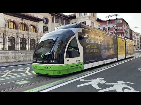 Lightrail em Bilbao, Espanha 2022