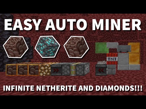 How to Make a Tunel Bore to Farm Diamonds & Netherite in Minecraft 1.21.10