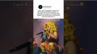 Cardi B’s mid-performance water plea gets everyone talking #cardib 