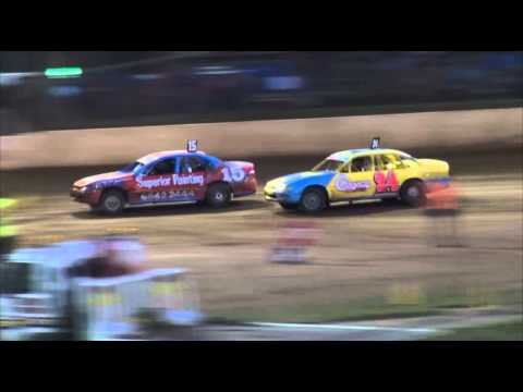 Modified Production - Heat 25 - Aussie Open - Maryborough Speedway - 29.12.12