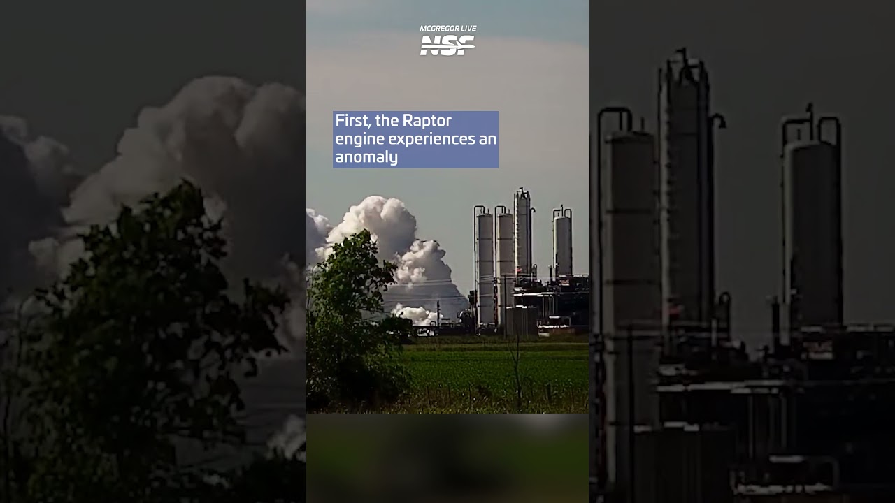 HUGE SpaceX Raptor Explosion at McGregor Test Site! #spacex #explosion #space