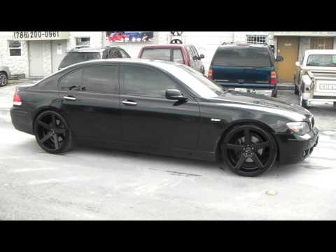 DUBSandTIRES.com 22 Inch KMC KM685 District Black 2008 BMW 750LI Review Rims Miami Hallandale