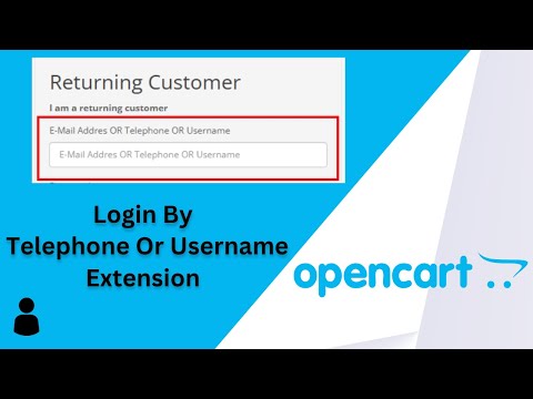 Install Login By Telephone Or Username Extension on OpenCart