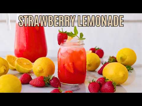 Easy Strawberry Lemonade Recipe | So Refreshing!