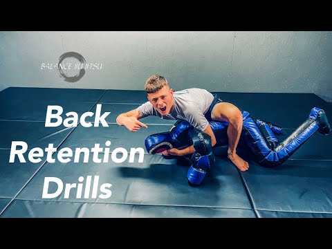 How to do Grappling Dummy Back Retention Drills/#grapplingdummy #drills #bjj