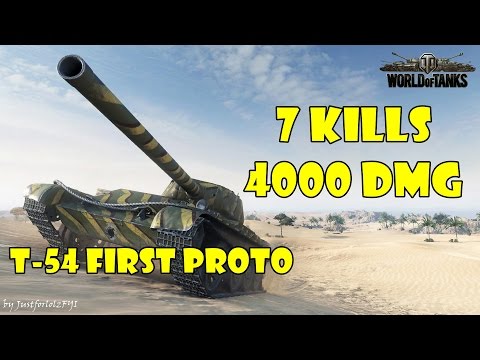 World of Tanks - PURE Gameplay [T-54 Mod 1 | 7kills, 4000 DMG by Paavo11]