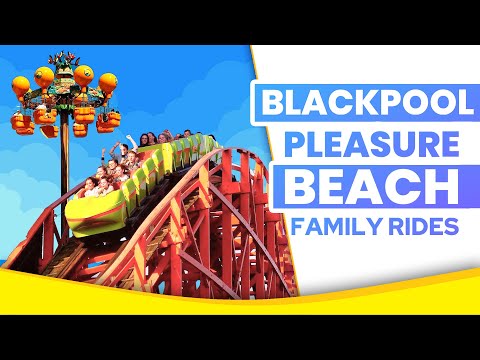 Blackpool Pleasure Beach Family Rides | Blackpool Nickelodeon Land (4K)
