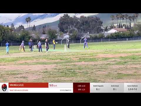 Live Cricket Match | TITANS (U15) vs VIKINGS (U15) | 20-Feb-21 10:04 AM | FALL 2021 (UNDER 15)(Leagu