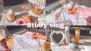 48h study vlog🍓finals session📔digital camera unboxing 📸lots of coffee 🥐