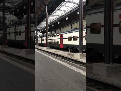 Departure of IR36 to Zurich Central in Basel SBB