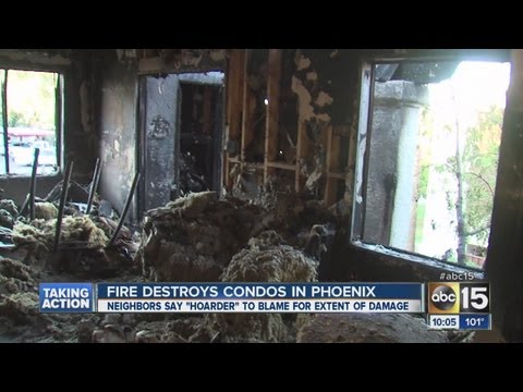 Hoarding situation leads to several Phoenix condos catching fire